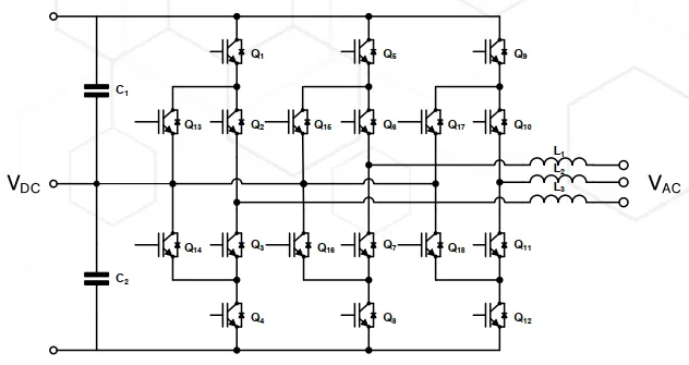 圖 2：三電平 ANPC 拓撲