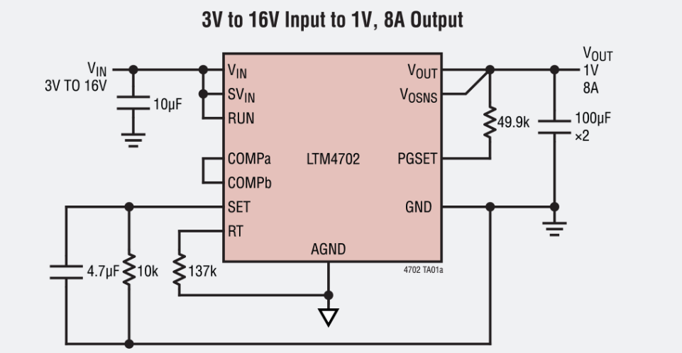 LTM4702 典型應(yīng)用原理圖 LTM4702 典型應(yīng)用原理圖