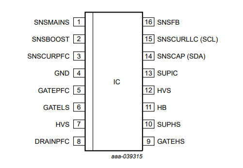 TEA2017xxT引腳圖 TEA2017xxT引腳圖